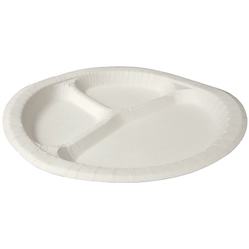 ﾅﾁｭﾗﾙﾊﾟﾙﾌﾟﾌﾟﾚｰﾄ 仕切付 24cm 1ﾊﾟｯｸ(50枚)画像