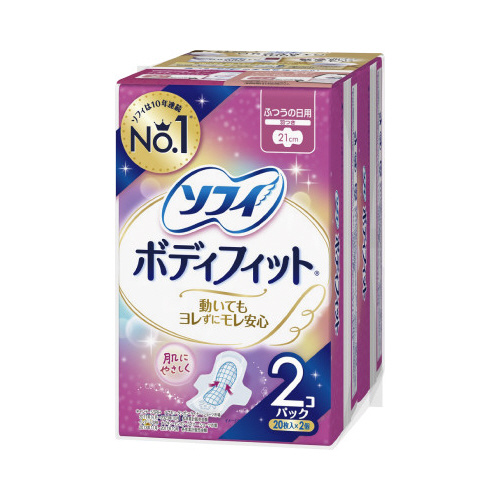 ソフィボディフィット羽つき　２０枚×２画像