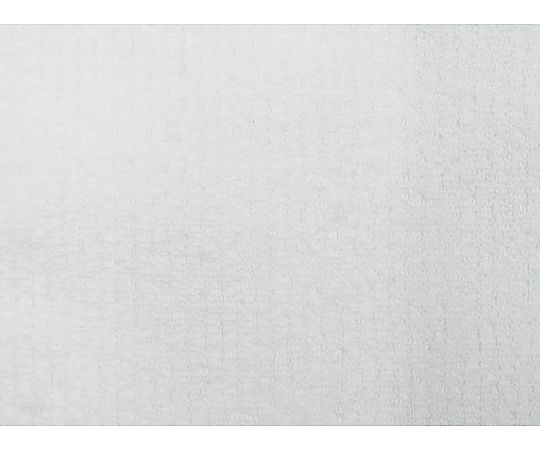 バスタオル 無撚糸リブカラー 60×120cm WHITE 1セット（10枚入） リブの縁を上に揃えて折りたたまれた白いタオルが10枚きれいに積まれている様子