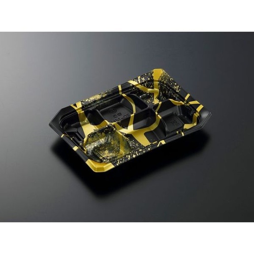 中央化学 軽食容器 CTゆう 20-14H 継ぎBK-BK 本体画像