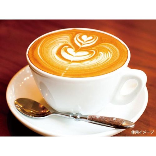 コーヒー用品 UK ラテ・アートピック21cm 03150314 YUKIWA 長いスティック状のピックがデザインされた状態で、柄の部分に模様が施されている様子。