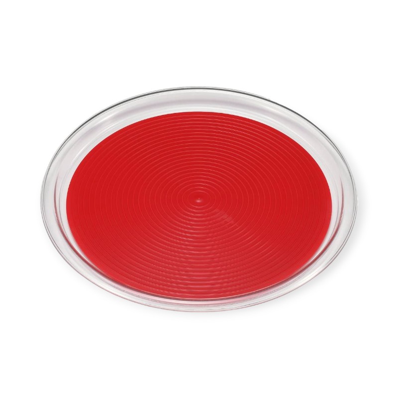 サービス用品 MT-1063 クリアマジックトレー丸 中 レッド画像