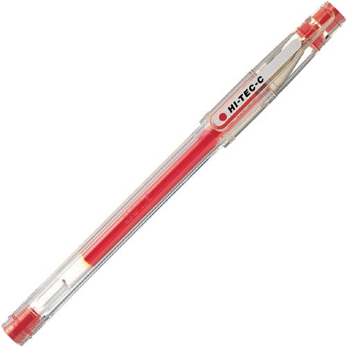 ゲルインク　ハイテックＣ　０．３ｍｍ　赤画像