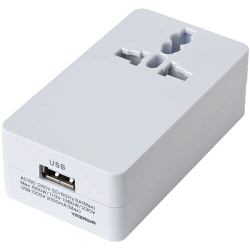 海外専用　ＵＳＢ付き変換プラグ　５タイプ対応画像