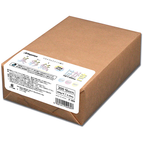 OAﾏﾙﾁｹﾝﾄ紙 美彩紙 ﾊｶﾞｷ 209g/m2 1ﾊﾟｯｸ(200枚)画像