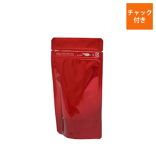 セイニチ ラミジップ アルミ赤  チャック付きスタンド袋（100×130×底マチ30mm)画像
