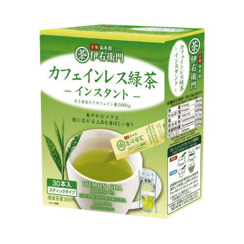 伊右衛門カフェインレス緑茶スティック３０Ｐ×４画像