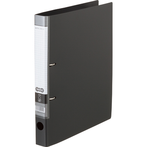 Dﾘﾝｸﾞﾌｧｲﾙ A4ﾀﾃ 2穴 200枚収容 20mmとじ 背幅37mm ﾀﾞｰｸｸﾞﾚｰ 1ｾｯﾄ(10冊)画像