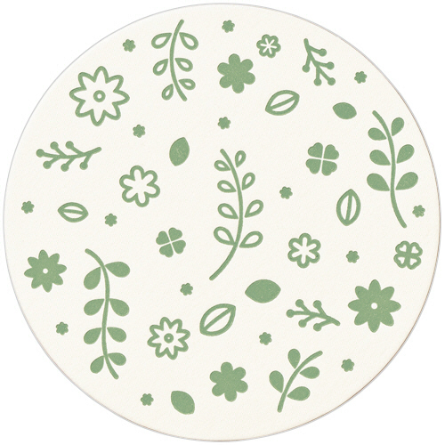 ﾍﾟｰﾊﾟｰｺｰｽﾀｰ ｶﾞｰﾃﾞﾝ(丸) 厚さ1mm 1ﾊﾟｯｸ(100枚)画像