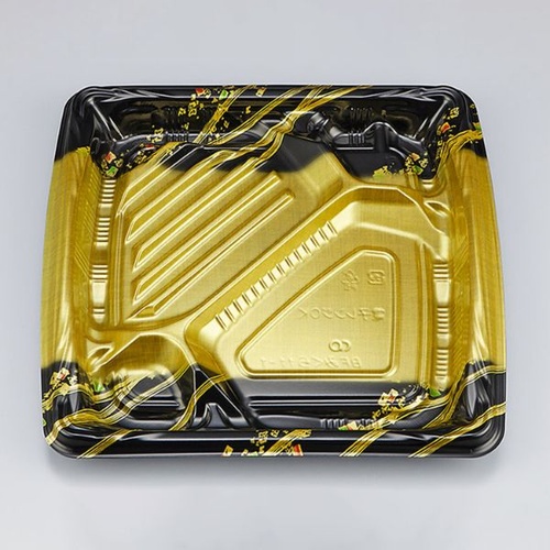 シーピー化成 弁当容器 BFみくら11-1 舞帯金 本体画像