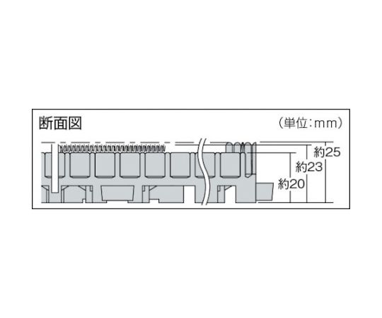 プロブラシマット　1000X1300mm　グレー 均一なグレーの表面が広がり、端が滑らかに仕上げられた状態