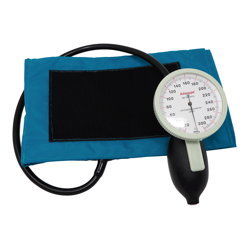 ADラージゲージ血圧計（ワンハンドタイプ）本体 ティール
