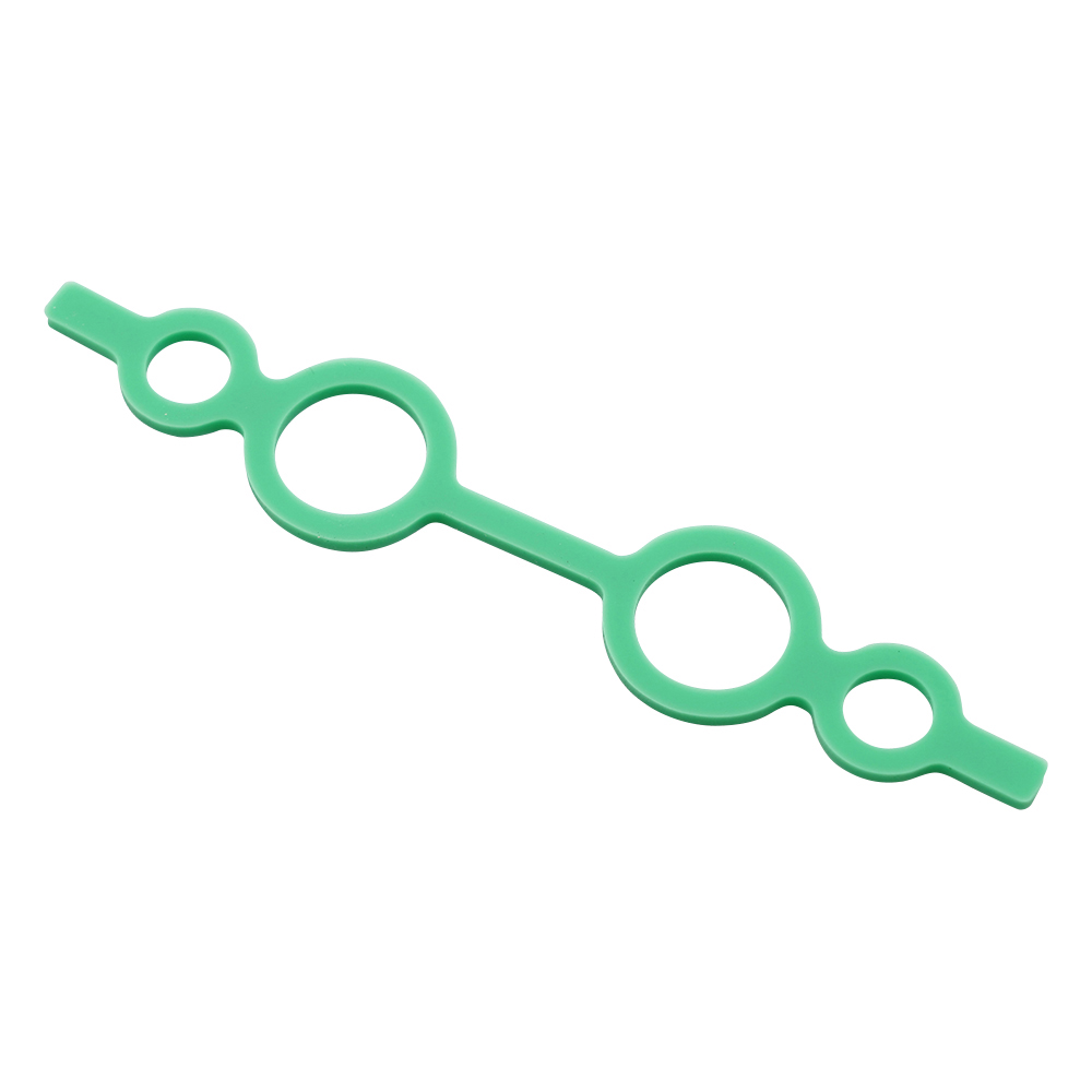 シリコンカラーバンド（メガネバンド） 大 φ8×φ15 グリーン 1袋（10個入）