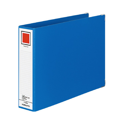 チューブファイルＭタイプ青Ａ４横背幅６４ｍｍ