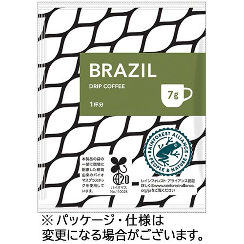 ﾄﾞﾘｯﾌﾟｺｰﾋｰ ｵﾘｼﾞﾅﾙ ﾌﾞﾗｼﾞﾙ 7g 1ｾｯﾄ(400袋:100袋×4箱)画像