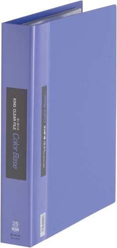 カラーベース差替式　Ａ４縦３０穴背幅４９ｍｍ青５冊画像