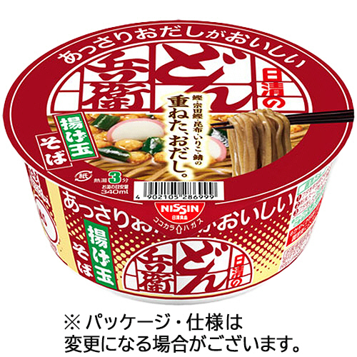 日清のあっさりおだしがおいしいどん兵衛 揚げ玉そば 69g 1ｹｰｽ(12食)