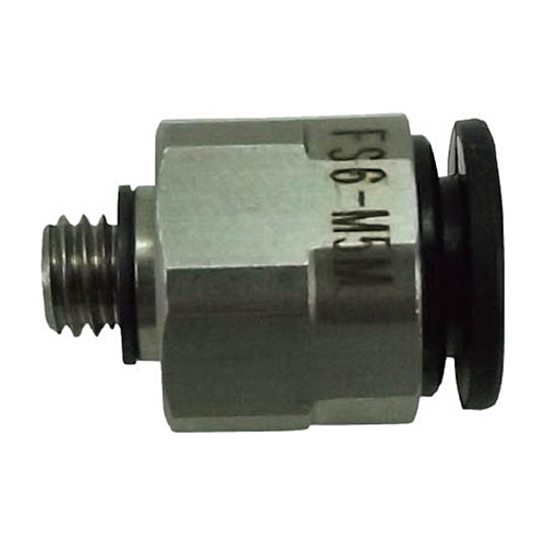 ﾀｯﾁｺﾈｸﾀｰﾌｧｲﾌﾞ ﾒｲﾙｺﾈｸﾀｰ 6mm･M5×0.8 1個画像