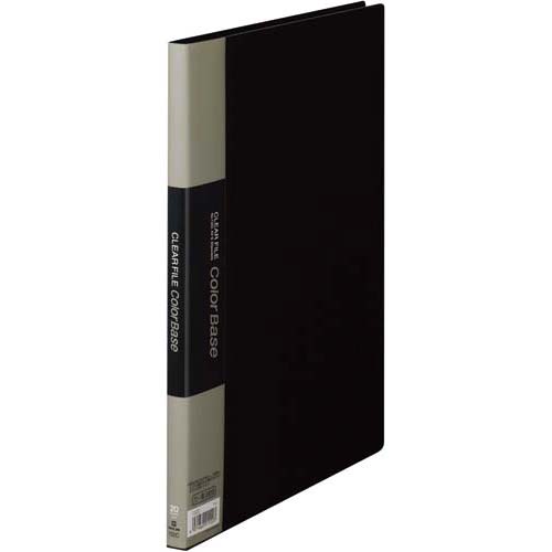 カラーベース固定式　Ａ４縦２０ポケット　黒　５冊画像