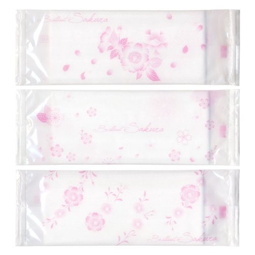 紙おしぼり SUKURAおしぼりbrilliant Sakura レーヨン不織布 九州紙工 [ケース販売]画像