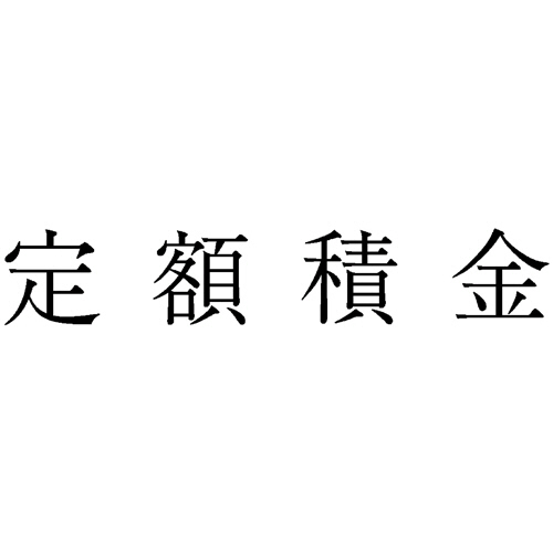 勘定科目印 13 定額積金 1個画像