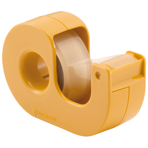 ｾﾛﾃｰﾌﾟ (まっすぐ切れるﾀｲﾌﾟ) 小巻ｶｯﾀｰ付 15mm×9m ｲｴﾛｰ 1個画像