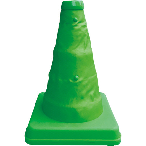 伸縮式三角ｺｰﾝ ｸﾞﾘｰﾝ 幅130×高さ200mm 1個画像