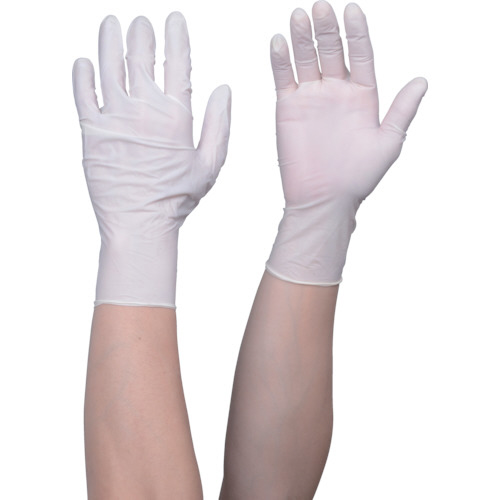 使い捨て天然ｺﾞﾑTGﾜｰｸ 0.10 粉付 白 M 1箱(100枚)画像