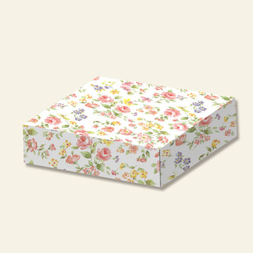 ギフトボックスのラッピングに！花柄の包装紙
