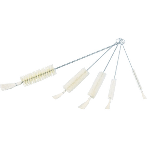 理化学ﾌﾞﾗｼ 注射器用 山羊毛 ｽﾁｰﾙ柄20cc用 1本画像