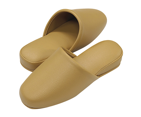 スリッパ（抗菌カラーテンダー・6足入）　前閉じ　キャメル画像