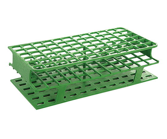 一体成型試験管立て（72穴） 緑 16φmm画像