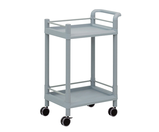 モバイルストレージカート　2段　598×370×870mm（ガード枠･ハンドル付)画像