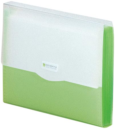 ドキュメントファイル　１３ポケットグリーン　１０冊