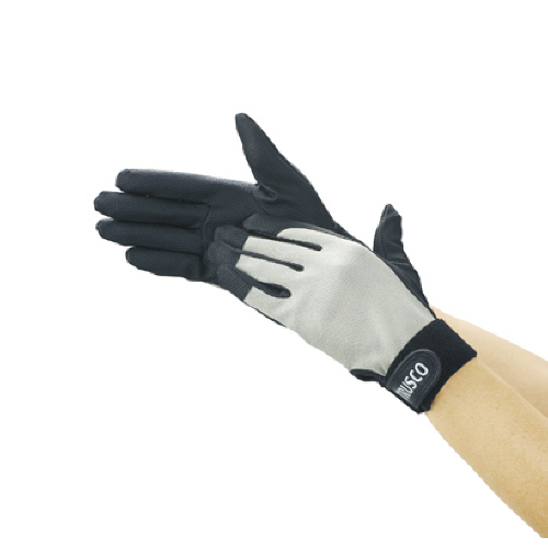 PU厚手手袋ｴﾝﾎﾞｽ加工 ｸﾞﾚｰ S 1双画像