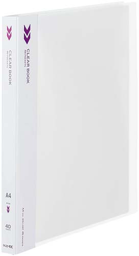 クリヤーブックＫ２　固定式Ａ４縦４０Ｐ透明１０冊