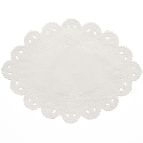 SWAN ﾚｰｽﾍﾟｰﾊﾟｰ 小判型 8号 1ｾｯﾄ(500枚:100枚×5ﾊﾟｯｸ)画像