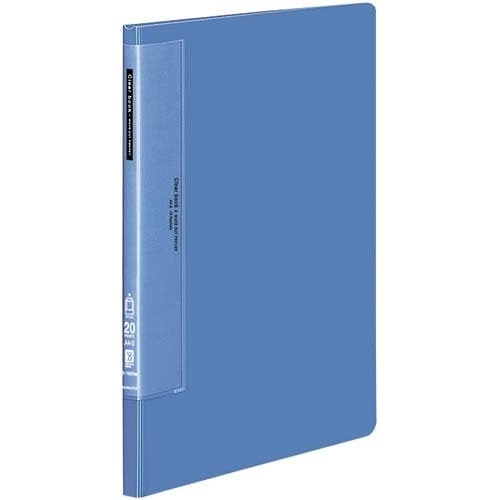 クリヤーブックＷＣ　固定式Ａ４縦２０Ｐ青１０冊画像