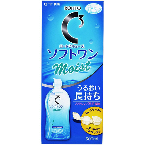 ｿﾌﾄﾚﾝｽﾞ用洗浄液 ﾛｰﾄCｷｭｰﾌﾞ ｿﾌﾄﾜﾝﾓｲｽﾄa 500mL 1本画像