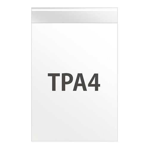 TPA4 テープ付OPP袋225mm×310mm(A4サイズ)(100枚) ヘッズ画像