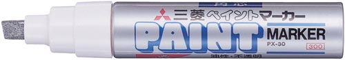 油性マーカー　ペイントマーカー　太字　銀