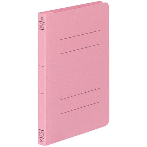 フラットファイルＶ樹脂とじ具　Ｂ６縦　桃　１０冊画像