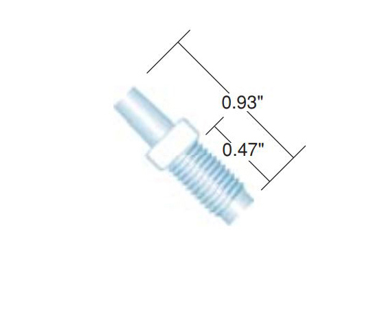 ルアーアダプター　Male　Luer　to　1/4-28　Male　0.04"(5pk)画像