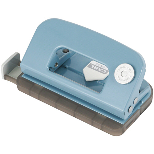 ﾃﾞｺﾚﾊﾟﾝﾁ 2穴 10枚穿孔 ﾗｲﾄﾌﾞﾙｰ 1個画像