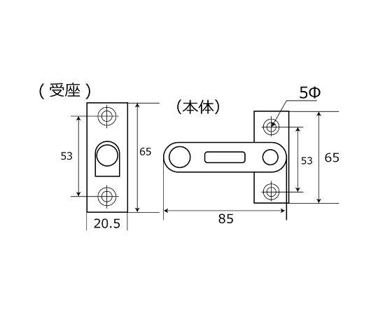 ステン締付打掛　特大 光沢のあるメタリックな表面の締付部分がしっかりと見える状態