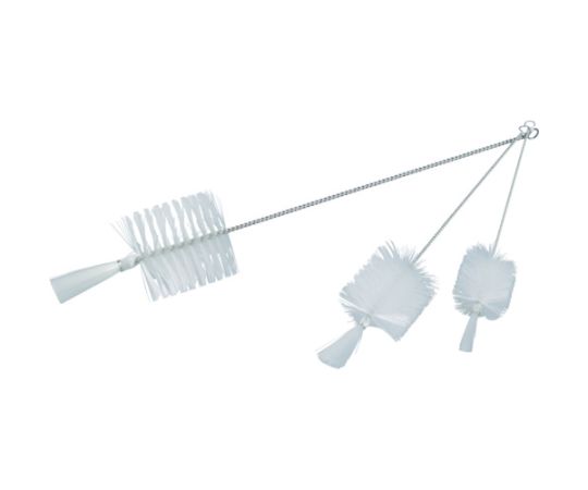 理化学ブラシ　瓶洗い用　ナイロン毛　ステンレス柄1号画像