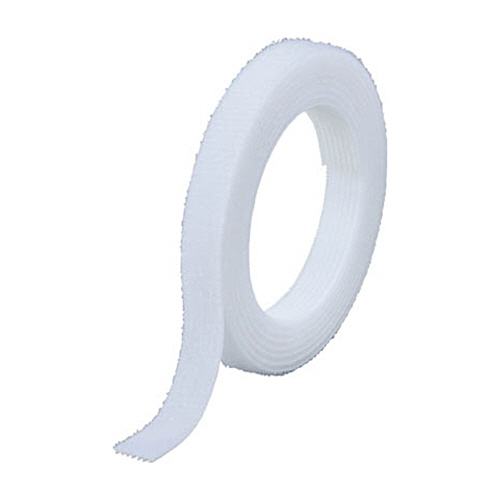 ﾏｼﾞｯｸﾊﾞﾝﾄﾞ結束ﾃｰﾌﾟ 両面 白 10mm×1.5m 1巻画像