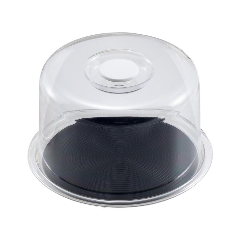 製菓・製パン用品 MT-4918 深型クリアラブリーハット 中 ブラック画像