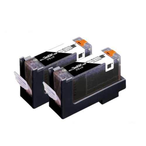 ﾘｻｲｸﾙｲﾝｸ 顔料ﾌﾞﾗｯｸ [ｷﾔﾉﾝ:BCI-3eBk互換] ECI-CA03B2P 1箱(2個)画像