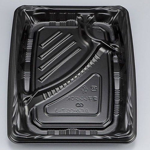 シーピー化成 弁当容器 BFみくら7-3 黒 本体画像